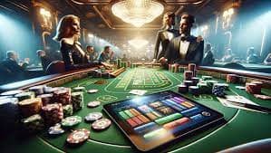 Studio roulette otomatis jago22 dengan roda mekanis dan layar HD
